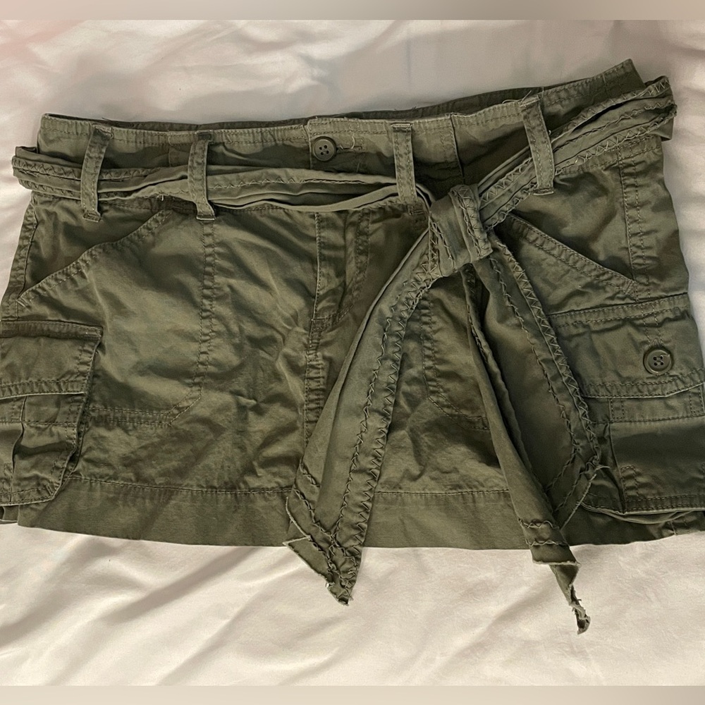 Olive Green Women's Cargo Shorts